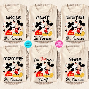 Personalized I’m Twodles Birthday Shirt, Mickey Mouse Birthday Tees, 2nd Birthday Shirt for Kids, Custom Birthday Gift, Kids Birthday Party