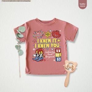 Chemise enfant Toy Story, t-shirt I Knew It I Knew You, t-shirt cow-girl à l'infini et au-delà, t-shirt cowboy shérif enfant, chemise jeunesse western image 11
