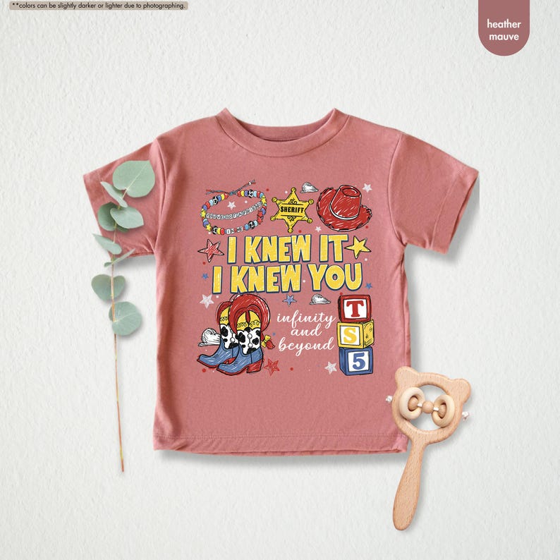 Chemise enfant Toy Story, t-shirt I Knew It I Knew You, t-shirt cow-girl à l'infini et au-delà, t-shirt cowboy shérif enfant, chemise jeunesse western image 11