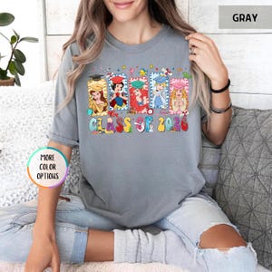 Comfort Colors® Disney Princess Graduation Shirt, Class of 2026 T-Shirt, Ariel Cinderella Belle Graduation Tee, Disneyland Senior Year Shirt bild 9