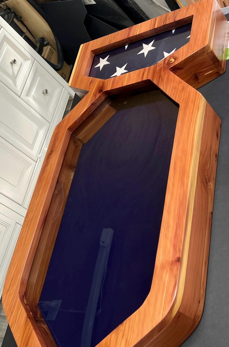 U.S. Air Force Red Cedar EOD Bomb Shadowbox - Etsy