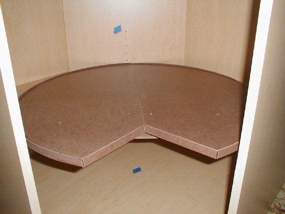 30 Inch Pie Cut Lazy Susan Retrofit Your Lower Corner Etsy
