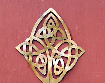 Celtic Knot Wall Art Diamond Shaped, Celtic Art, Irish Art, Metal art