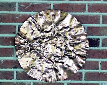 Copper Disc Wall Sculpture