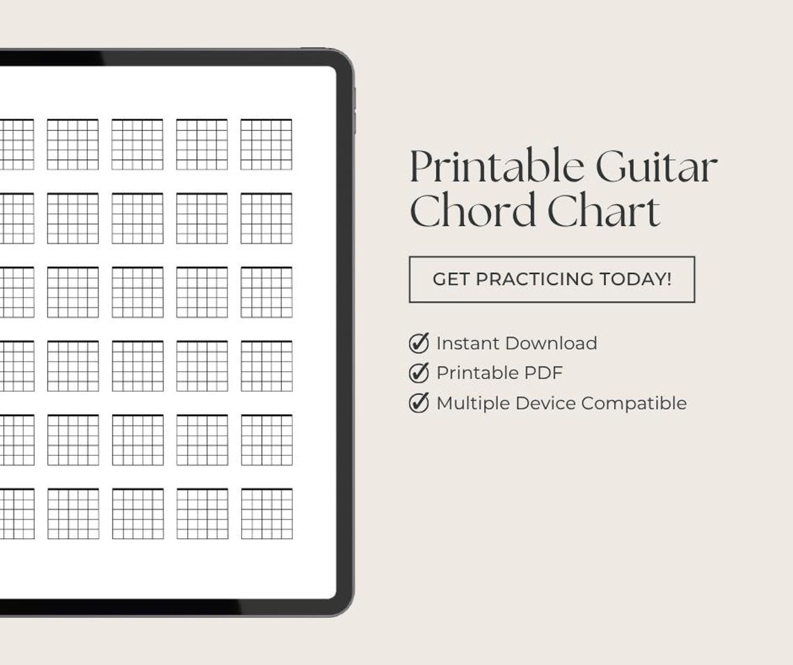 Songwriting Paper.pdf Printable Guitar Chord Chart PDF Blank Tablature Sheet Paper for ...
