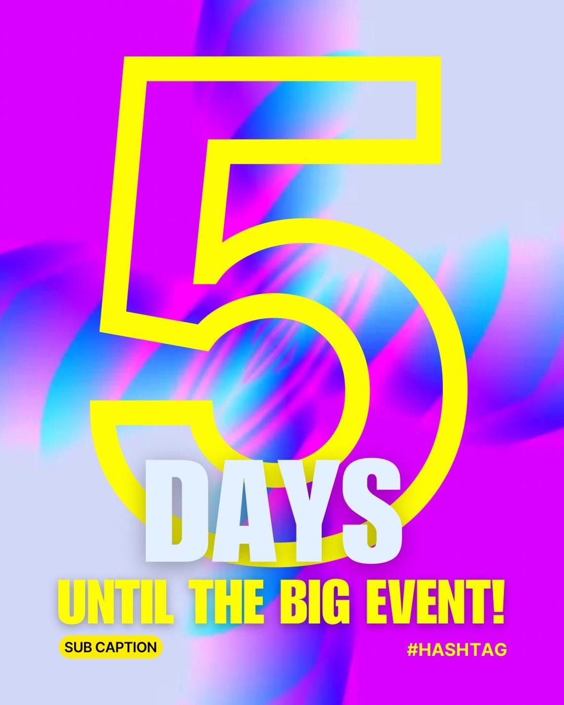 Animated Countdown Canva Template | Colorful Countdown | Event ...