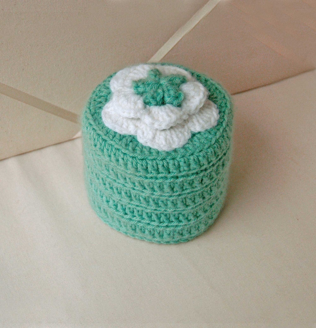 Flower Decor Toilet Paper Cover Modern Crochet Bathroom Cozy Etsy