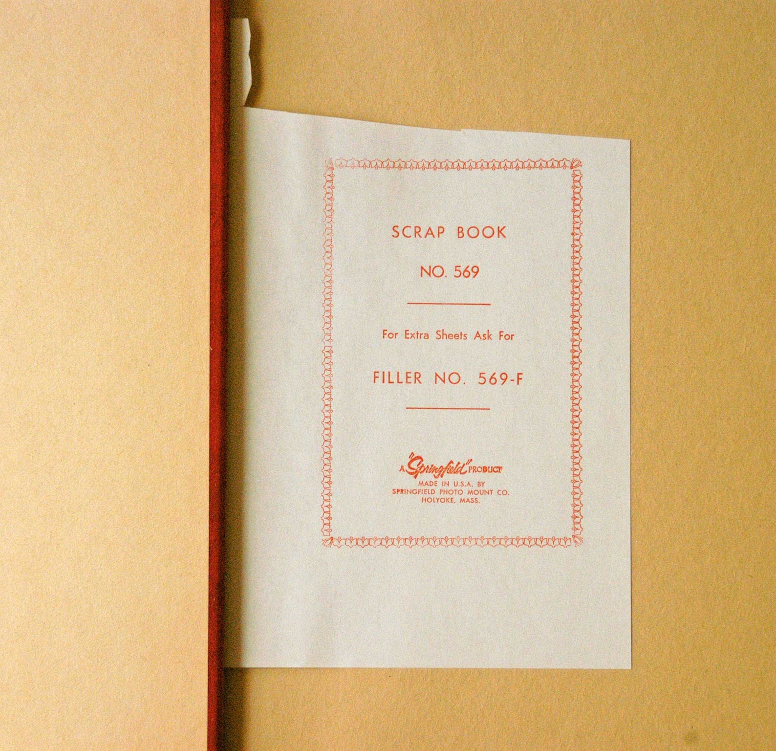 Vintage Red Scrapbook Springfield Photo Album Big 1960s Scrap Etsy