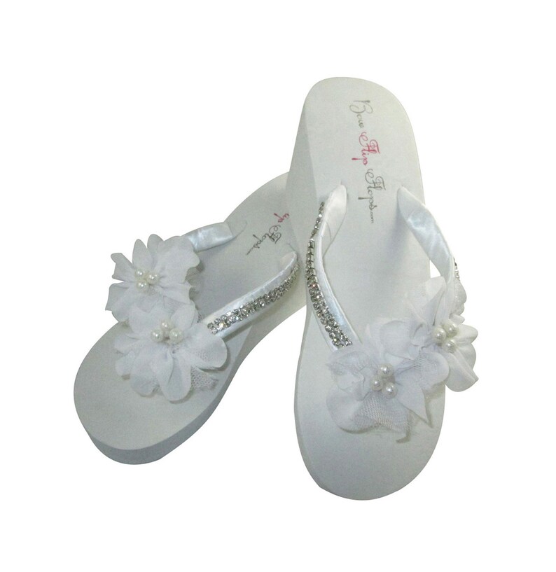 wedding wedge flip flops