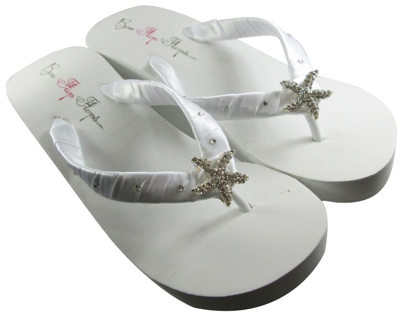 bridal wedge flip flops