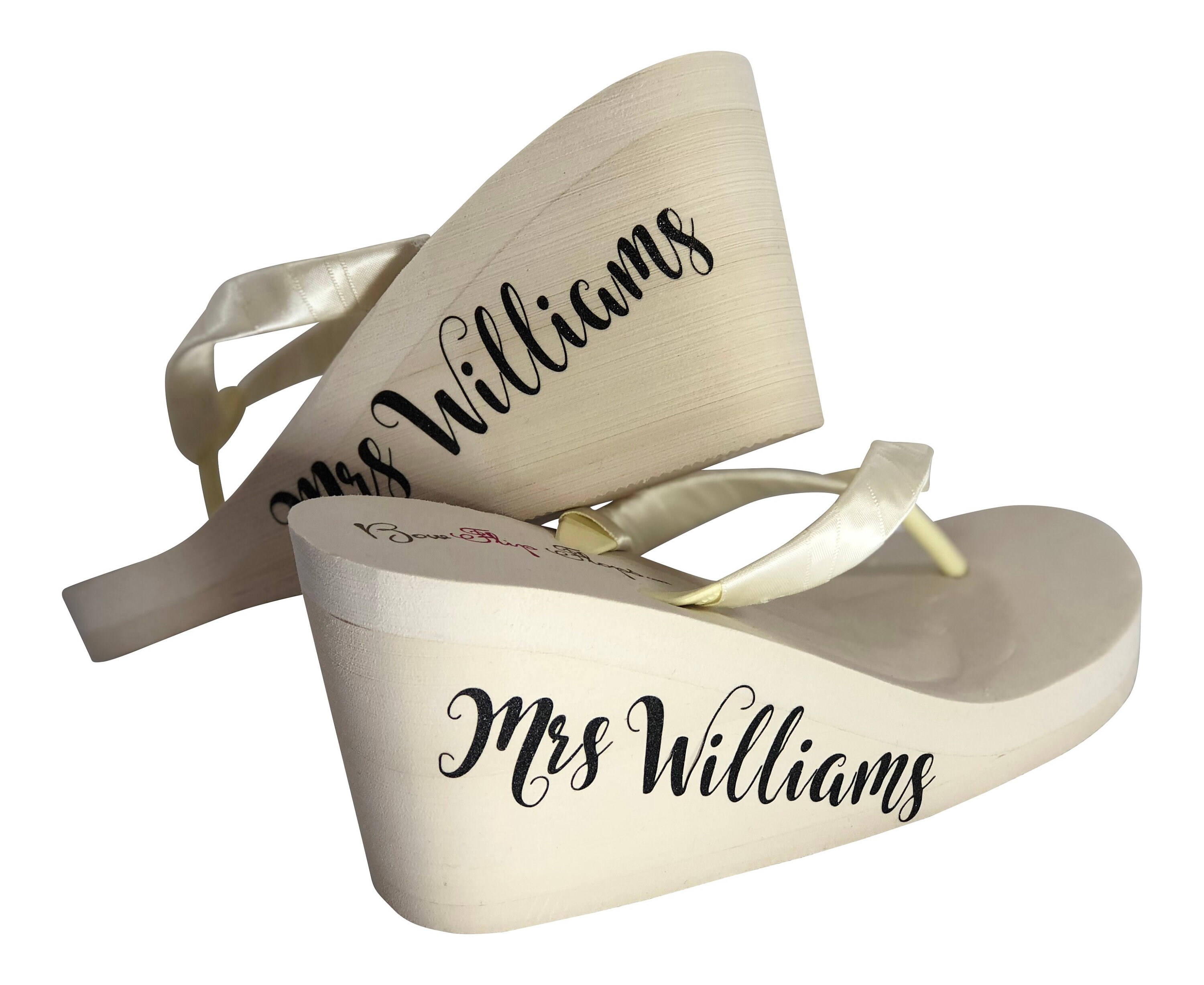 wedge heel wedding flip flops