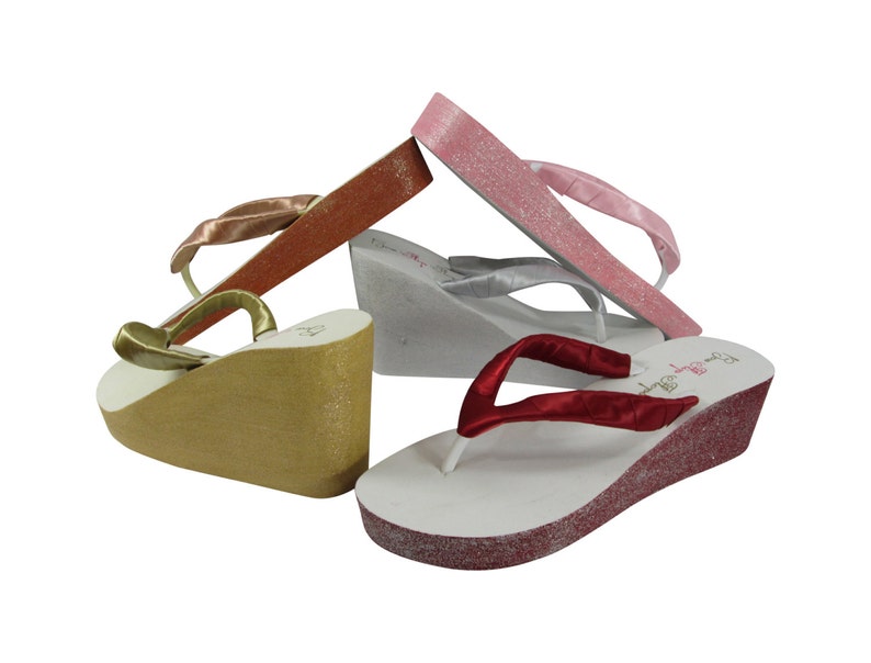 2 inch wedge flip flops