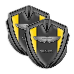Aston Martin Emblem: Domed Resin Shield Car Decal