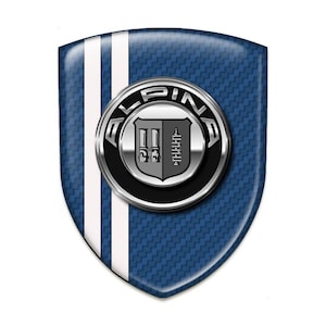 Alpina Emblem 3D Domed Gel Sticker: Car Badge Decal