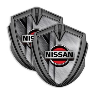 Nissan Shield Metal Emblem: Chrome Domed Car Decal