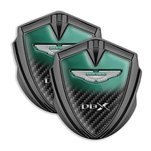 Aston Martin 3D Emblem: Gel Resin Shield Badge for Car