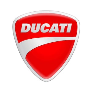 Adesivi stemma Ducati Adesivo 3D in gel bombato lucido autoadesivo per cofano, parafango, garage – Decorazione resistente ai raggi UV e alle intemperie in silicone per auto