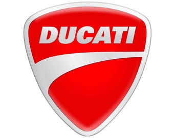 Ducati Emblem Domed 3D Gel Sticker: Weatherproof Car Decoration
