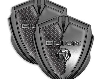 Emblema 3D con logo in metallo per auto Buick: decalcomania impermeabile in resina epossidica