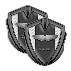 Aston Martin Car Emblem: 3D Metal Shield Badge Decal
