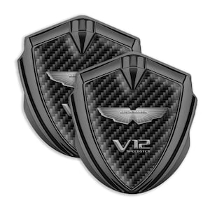 Aston Martin Shield Emblem: Domed Gel Resin Decal