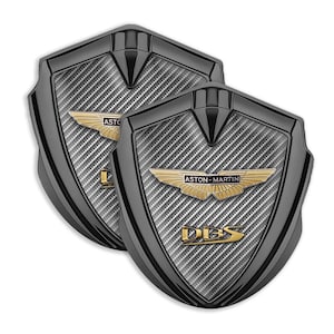 Aston Martin 3D Metal Emblem: Gel Domed Car Decal
