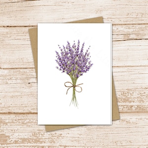 lavender card set .  watercolor flowers note cards . floral, nature, botanical . blank note cards . folded stationery . stationary set