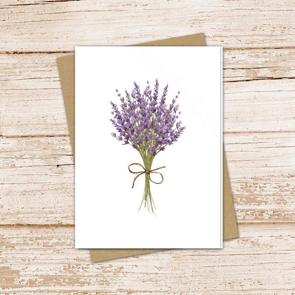 lavender card set .  watercolor flowers note cards . floral, nature, botanical . blank note cards . folded stationery . stationary set