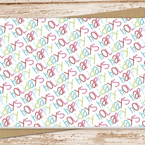 Happy Holidays Card Set: Blank Note Cards