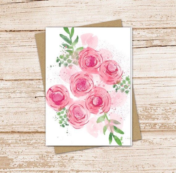 Rose Note Card Rose Note Card