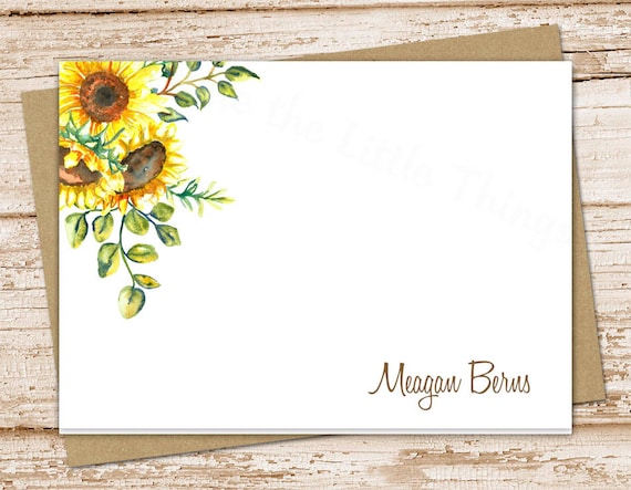 Sunflower Note Card