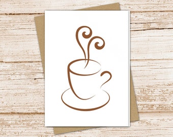 coffee card set .  coffee lover note cards . love . coffee cup, mug . blank note cards . notecards . folded stationery . stationary set