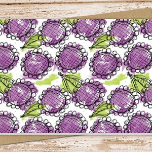 purple flowers note card set .  watercolor notecards . floral, nature . blank note cards . folded stationery . stationary set