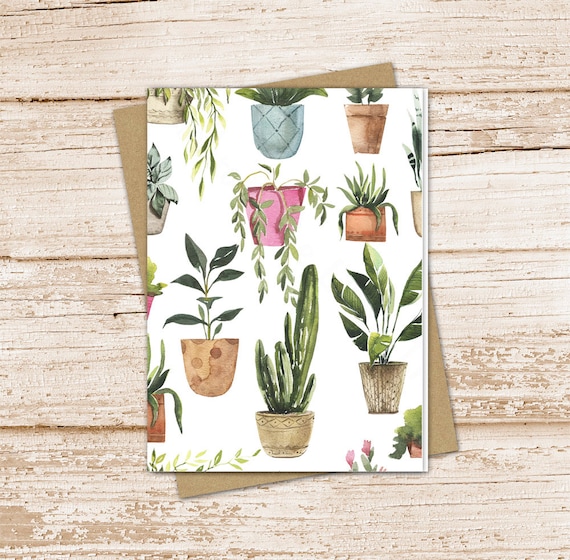Potted Fern Note Card Potted Fern Note Card