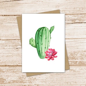 cactus succulent card set .  watercolor note cards . nature . blank cards notecards . folded stationery . thank you . stationary set
