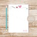 Personalized Notepad: Stitched Arrow Heart Stationery, Teen Gift - Etsy