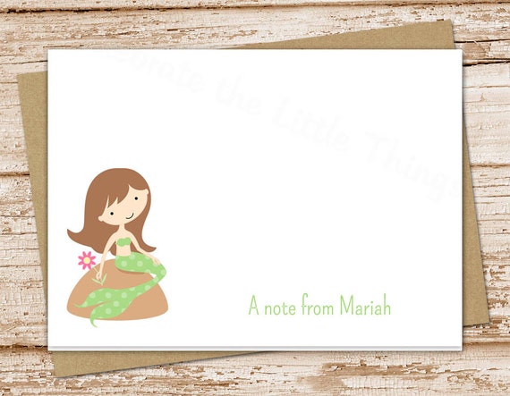 girls personalized stationary