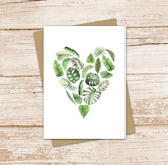 Gold Fern on Green Folded Note Cards with Envelope | Set of 5 Gold Fern on Green Folded Note Cards with Envelope | Set of 5