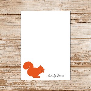 Personalized Notepad . SQUIRREL SILHOUETTE . Note Pad . Personalized ...