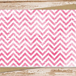 chevron card set . distressed chevron note cards . blank note cards . folded stationery . stationary set color choices image 1