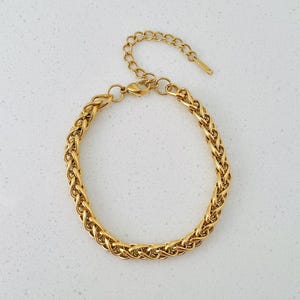 Gold Plated Bracelet, Stainless Steel Bracelet, Waterproof Bracelet, Women’s Bracelet, Chain Bracelet