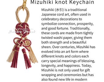 Mizuhiki Keychain | Shimenawa Motif | Traditional Good Luck Charm for New Year | Last One!