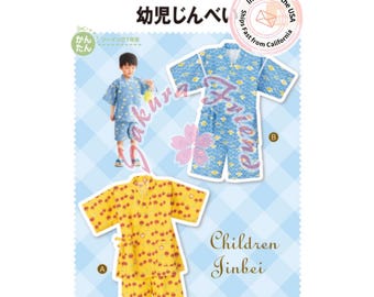 Infant’s Jinbei Sewing Pattern with Video Tutorial | Unisex Toddler to Infant Japanese Loungewear |