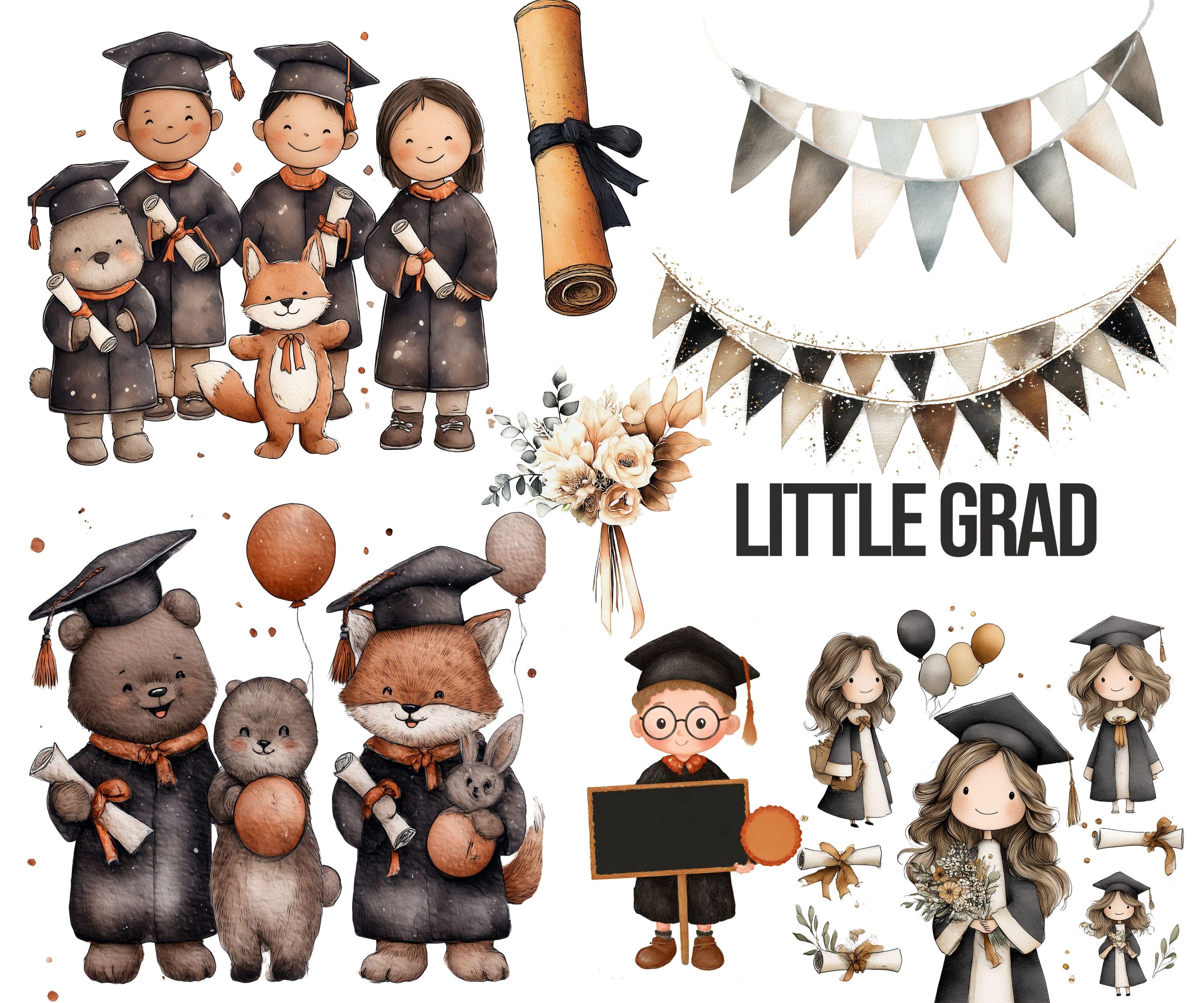 Graduation Clipart Set 2026 | Grad Party Clipart | Class of 2026 ...