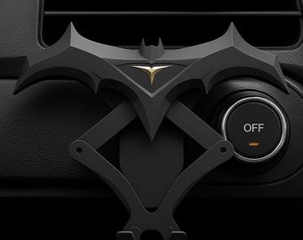 Bat Style Car Phone Holder Universal Vent Mount Secure Grip Stand Superhero Car Accessory Gift for Him