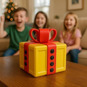 Annoying Puzzle Gift Box for Pranks – Funny Christmas Gag Gift for Him Her Kids – Lockable Surprise Box for Holiday or Birthday