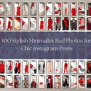 100 Stylish Minimalist Red Photos for Chic Instagram Posts