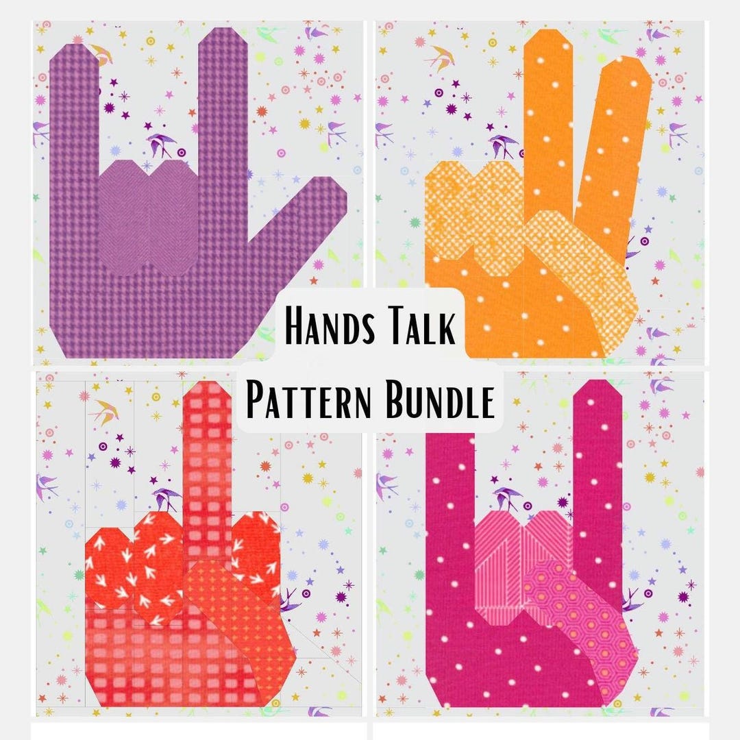 Hands Talk Pattern Bundle - Digital Downloads - Etsy