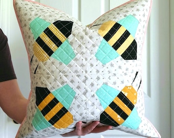 Buzzy Bee Pillow Cover PDF Pattern