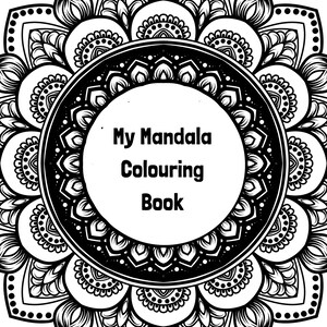 Printable Mandala Colouring Pages PDF - Adult Colouring Book - 12 pages - Stress Relief - Calming